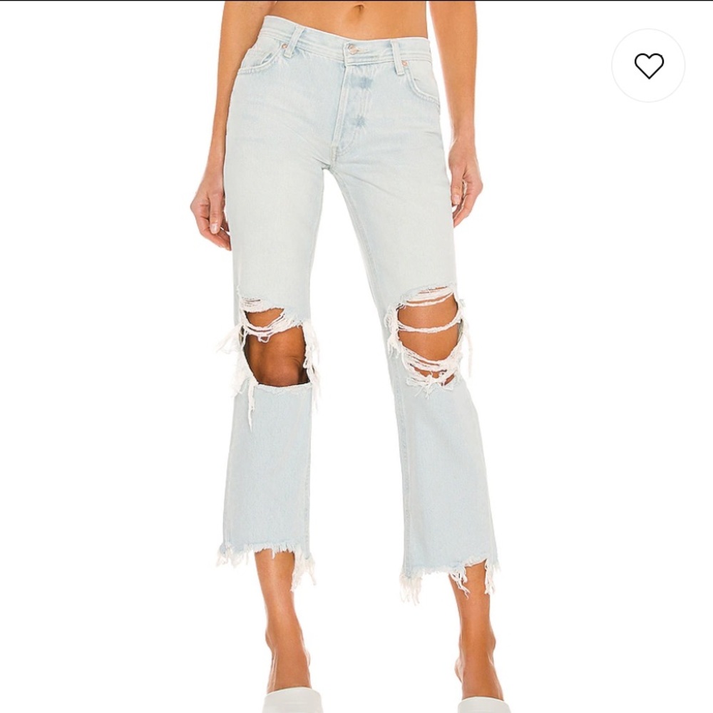 NWT Free People Maggie Mid Rise Distressed jeans